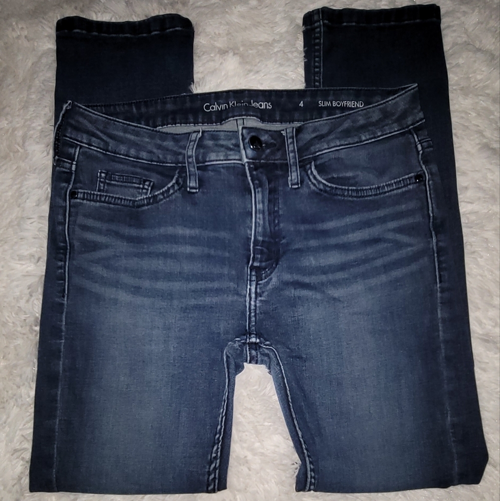 Calvin Klein Jeans Sz 4 Slim Boyfriend W 30 R 8.5 L 25